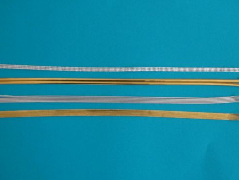 Wachsstreifen gold, silber und kupfer - ca. 40 cm lange Streifen - kleine Einheiten