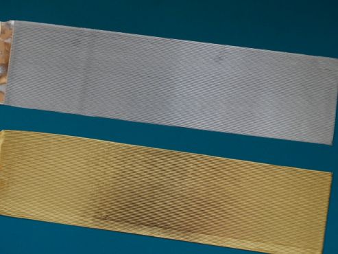 Wachsstreifen gold, silber und kupfer - ca. 40 cm lange Streifen -  Großbund