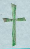 Kreuz Nr. 20 grn-mintgrn-platinsilber gestreift