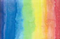 3230080- Wachsplatte bedruckt Regenbogen bedruckt  quergestreift - bergre (nur kurzfristig)