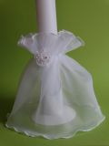 Kerzenrckchen Nr. 11  Organza wei