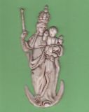 Madonna Nr. 20  /  12 cm wei - braun pat.