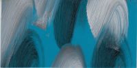 312002- Wachsplatte Pastelltrkisblau - wei-grau-schwarz bemalt