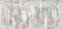 MH7691-50 Wachsplatte handbemalt,  wei-perlmuttsilberwei-glitzersilber auf transparent