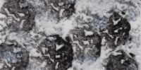 3102021- Wachsplatte getupft grau-schwarz-wei auf transparent