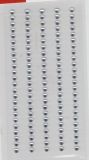 Plastik-Strasssteine 3 mm ,  120 Stck  selbstklebend in Reihen