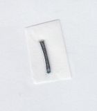 Wachs-Kleinbuchstabe l  glanzsilber 8 mm -Modern-