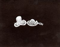 Hochzeitshte gestickt  ca. 4,7cm x 2 cm - max 7x verfgbar
