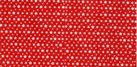 32D1810M- Wachsplatte bedruckt rot - weie Sterne