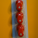 Motivlocher XS (mini) 3er-Set Baum/Stern/Glocke - ca. 9,5 mm