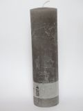 Rustikale Kerze  25 cm  x 7 cm grau  -  Bitte Beschreibung lesen!! -