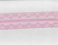 Spitzenband Nr. 5r - rosa,  38 mm breit - 1 Meter