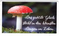 Wachsbild Glck - Fliegenpilz - Auslaufartikel  (max. 1 Stck verfgbar)