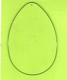 Einlagescheibe (Schablone) Ei , 16 cm durchsichtig  - max 28 Stück verfügbar