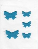 Schmetterlinge 5er-Set -pastellblau  -