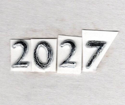 Wachsz. 2027 glanzsilber 12 mm