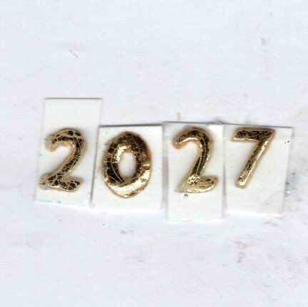 Wachsz. 2027 glanzgold 8 mm -Classic-