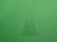 Malscheibe aus Acryl Glocke  ca. 9,3 cm -  max. 36 St. verfgbar