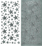 Sticker Sterne silber