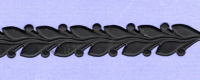 Bordre Nr. 03 schwarz-  ca. 24 cm lang
