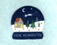 Schneekugel - Frohe Weihnachten