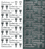 Ziersticker - Einladung zur Kommunion I silber