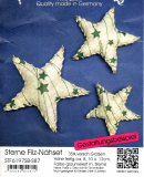 Sterne Filz-Nhset  graumeliert (etwas dunkler wie auf dem Bild)  mit Sterne 3er-Set - nur noch 3x verfgbar!