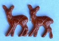 Reh 2er-Set -  braun bemalt