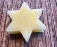 Kerze Sternform - cremegelb ca. 15 cm Durchmesser (max 2x verf�gbar)