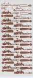 Ziersticker Zur Kommunion - kupfer