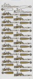 Ziersticker Zur Kommunion - gold