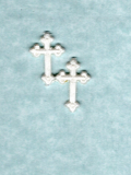 Kreuz Nr. 01 - 2er-Set perlmutt-wei�