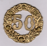 Jubil�umszahl 50 gold im Kranz  - max. 2x verf�gbar