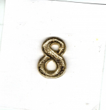 Jubil�umszahl 8  ca. 25 mm gold - max. 6x verf�gbar!
