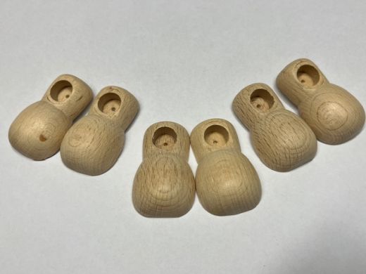 3 Paar Holzf��e  (nur noch 1 Set verf�gbar)