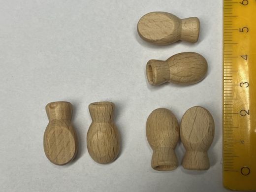 Figurenh�nde aus Holz - 3er-Set  21x10 mm - (max. 3 Sets verf�gbar)