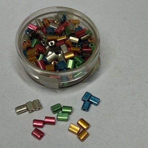 Metallrechtecke 4x2 mm, 17gr - mix (max 2x verf�gbar)