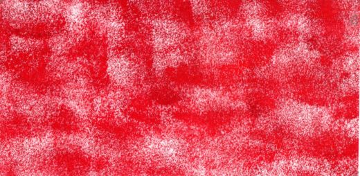 327034M-(D)-Wachsplatte Getupft rot auf wei�