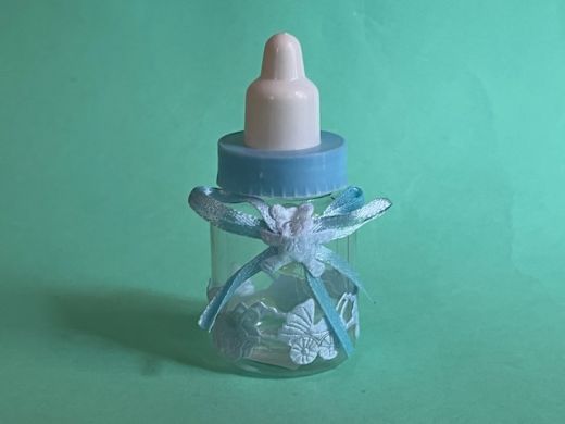 Babyfl�schchen Deko blau (max. 3x verf�gbar)