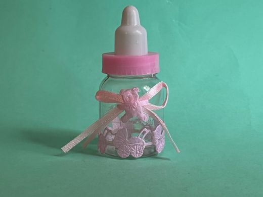 Babyfl�schchen Deko rosa (max 5x verf�gbar)
