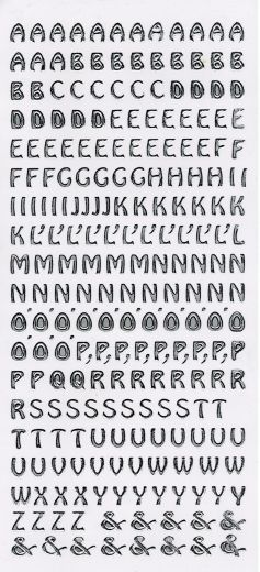 Gro�buchstaben Druckschrift silber mit & - Zeichen