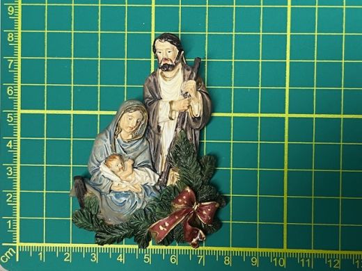 Relief Hl. Familie aus Polyresin - ca. 8 cm - nur 1 St�ck verf�gbar