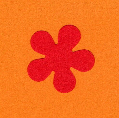 Motivlocher M - Retro - Blume - ca. 2,4 cm
