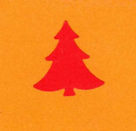 Motivlocher M - Tannenbaum spitz 22 x 21 mm