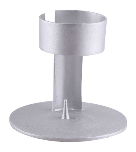 Kerzenhalter Band silberfarben - kl. Dorn - f�r Kerzendurchm. 4 cm