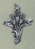 Trauerkreuz Nr. 03 schwarz-silber