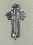 Trauerkreuz Nr. 02 schwarz silber