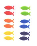 Fische-Set Nr. 1a - bunt 1,7cm x 0,6 cm - max. 2x verfgbar