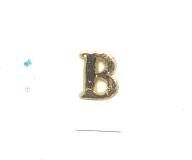 Wachsbuchstabe B glanzgold 8 mm - Classic-