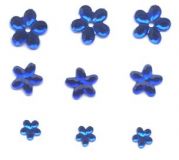 Acryl-Strassblten blau